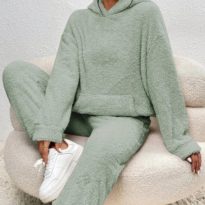 Cheryl – Cozy Teddy Fleece Hoodie Lounge Set