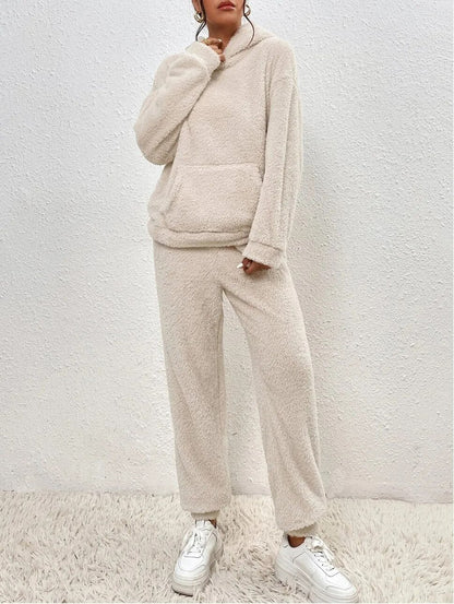 Cheryl – Cozy Teddy Fleece Hoodie Lounge Set