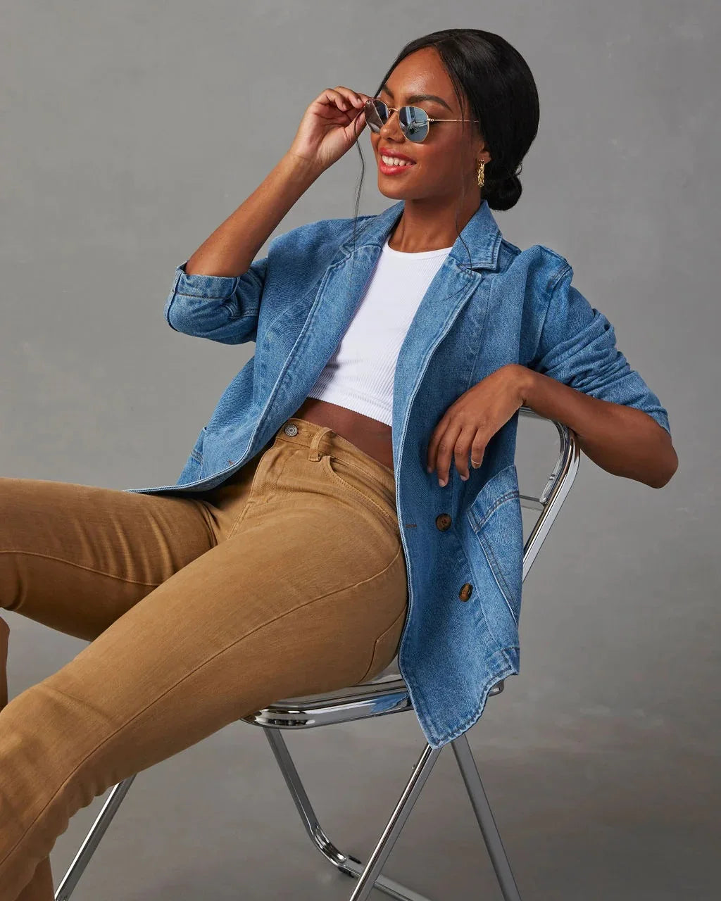 Marjorie | Denim Blazer