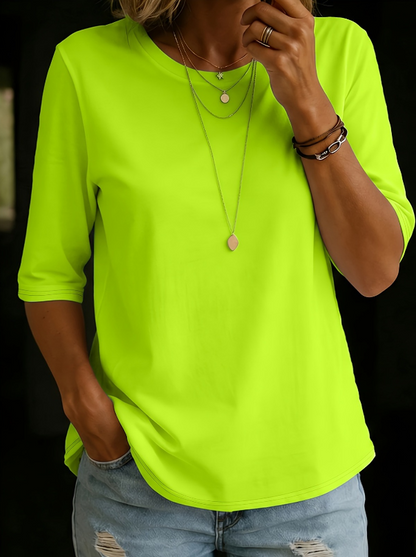 Gladys – Relaxed Three-Quarter Sleeve Top