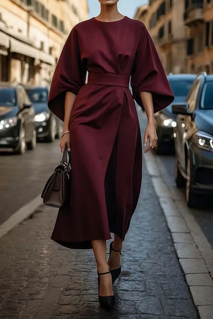Nadia | Lantern Sleeve Dress