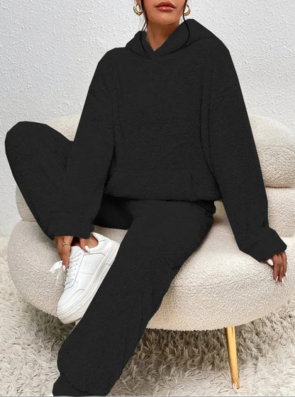 Cheryl – Cozy Teddy Fleece Hoodie Lounge Set