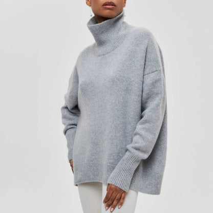 Wendy – Oversized Turtleneck Knit Sweater
