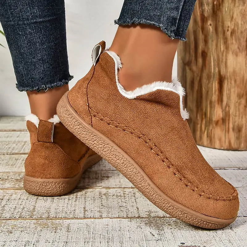 Janet – Fleece-Lined Cushioned Slip-On Shoes