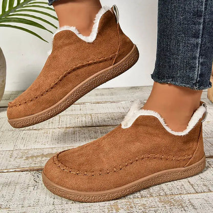 Janet – Fleece-Lined Cushioned Slip-On Shoes