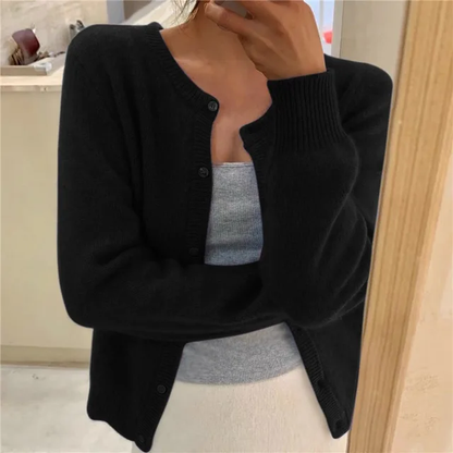Rosemary – Soft Knit Button-Front Cardigan