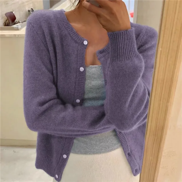 Rosemary – Soft Knit Button-Front Cardigan