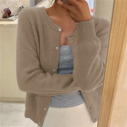 Rosemary – Soft Knit Button-Front Cardigan