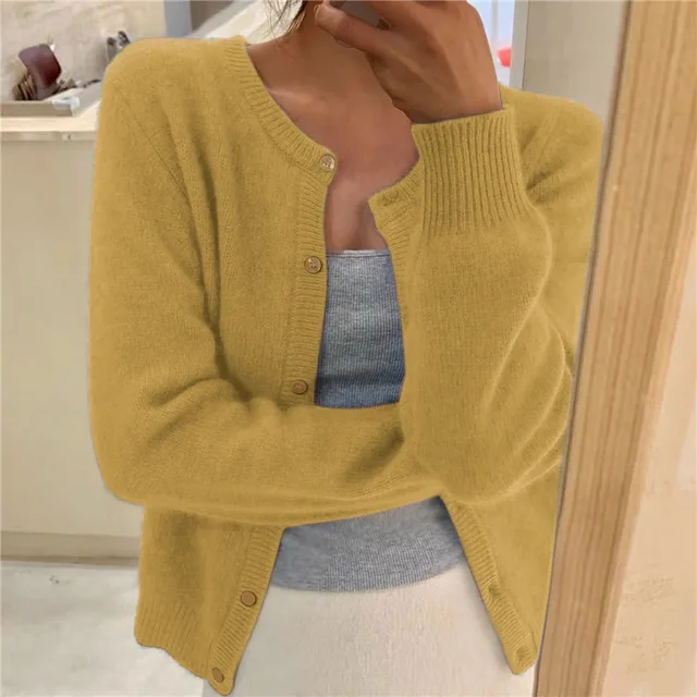 Rosemary – Soft Knit Button-Front Cardigan