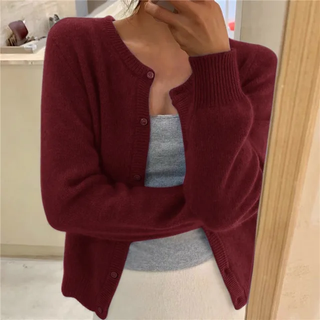 Rosemary – Soft Knit Button-Front Cardigan