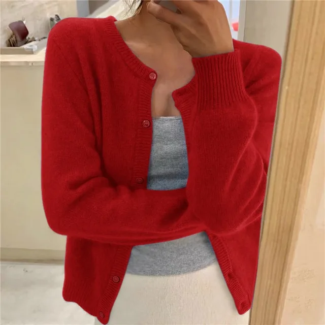 Rosemary – Soft Knit Button-Front Cardigan