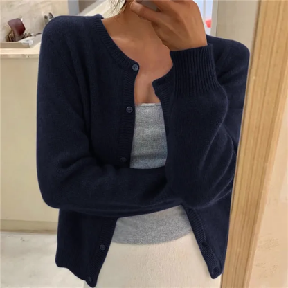 Rosemary – Soft Knit Button-Front Cardigan