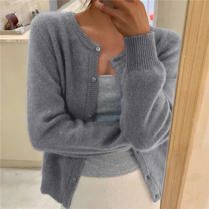 Rosemary – Soft Knit Button-Front Cardigan