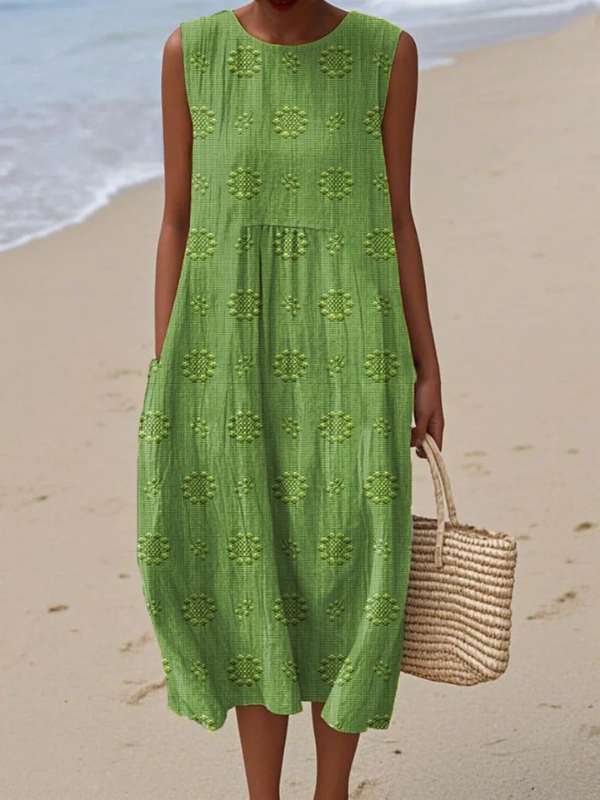 Loretta | Patterned Midi Dress