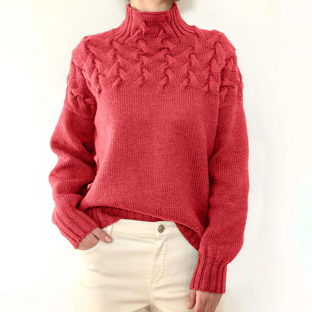 Myra – Cable Knit Turtleneck Sweater