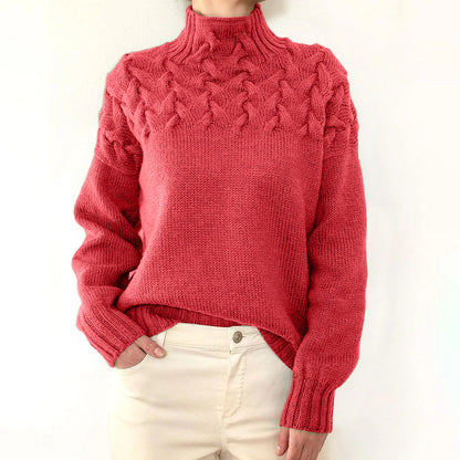 Myra – Cable Knit Turtleneck Sweater