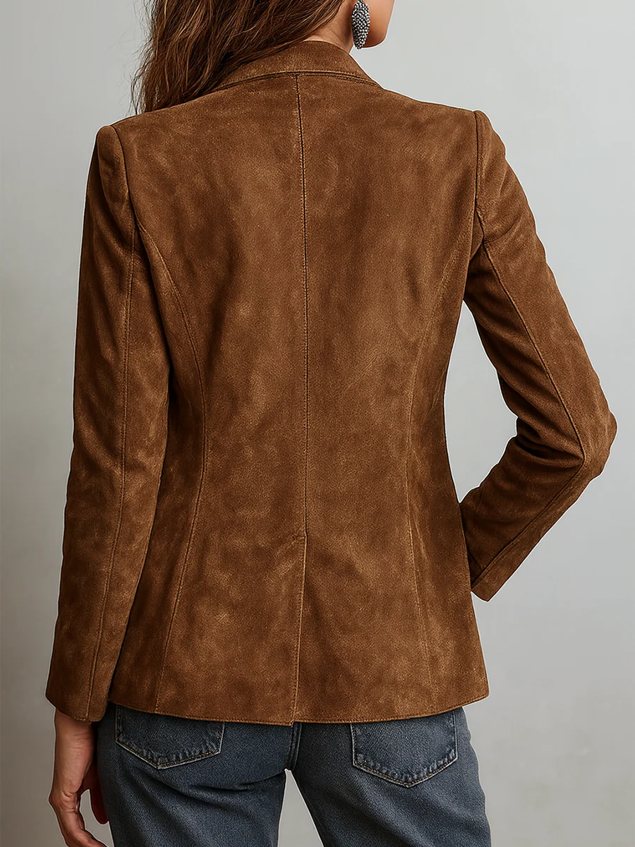 Debbie – Tailored Suede-Look Everyday Blazer