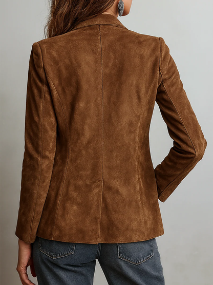 Debbie – Tailored Suede-Look Everyday Blazer