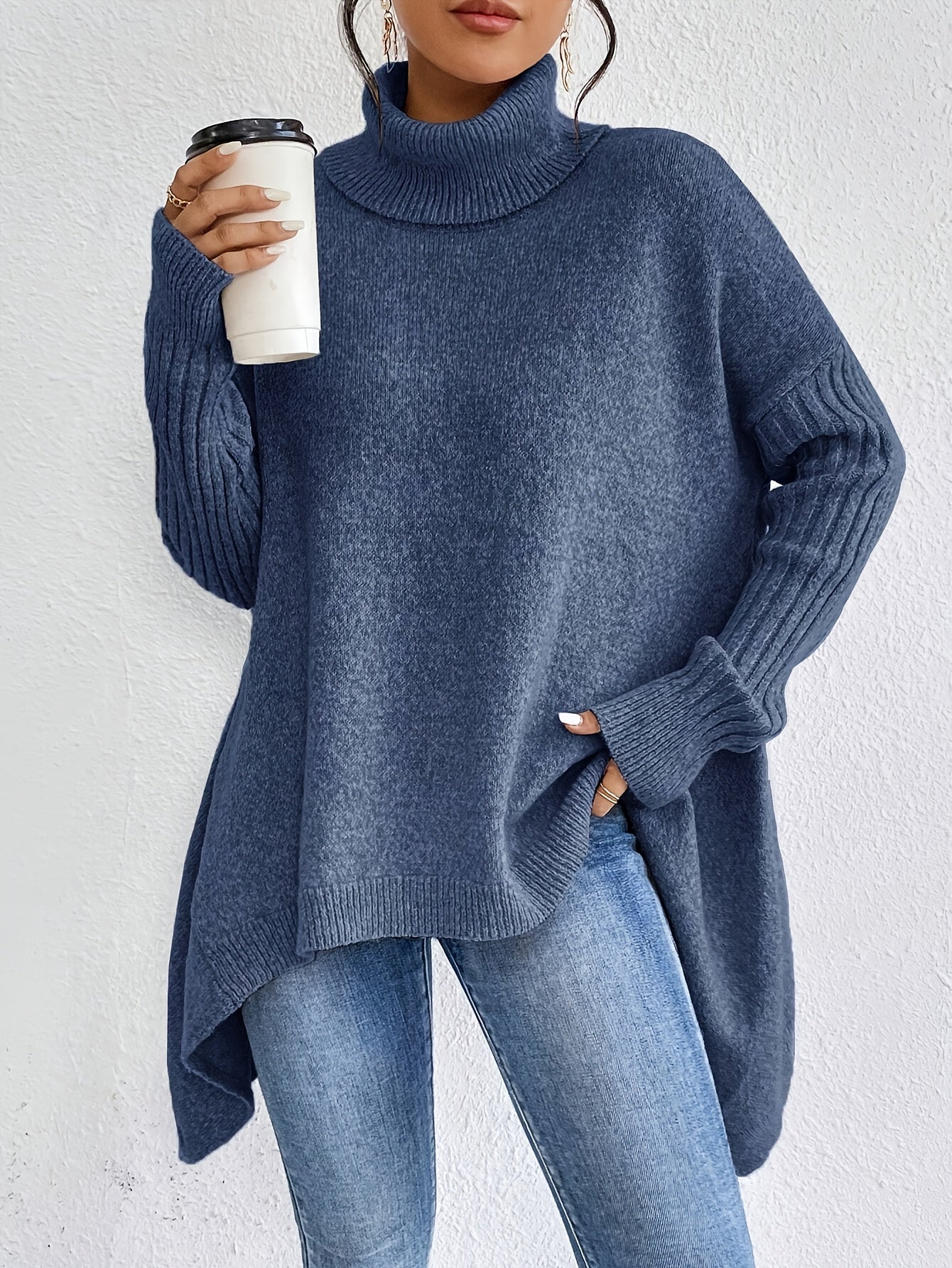 Jodi – Turtleneck Oversized Casual Sweater