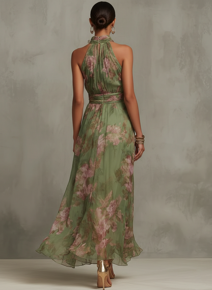 Mabel | Floral Halter Maxi
