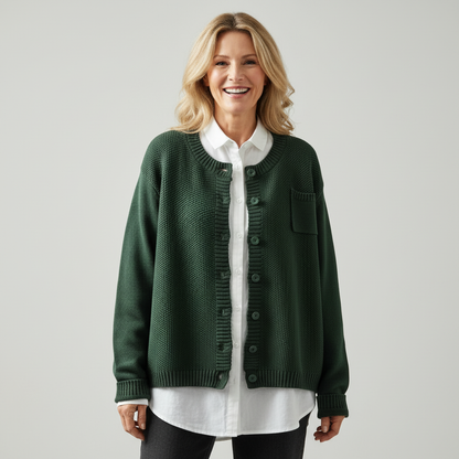 Francine – Cozy Knit Button-Up Cardigan