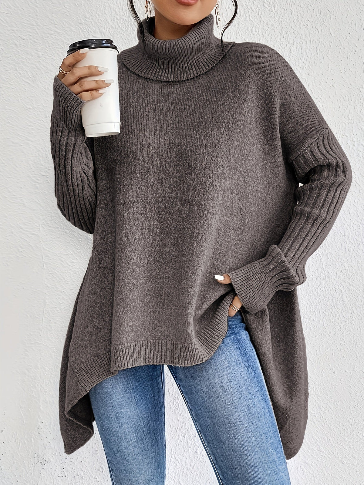 Jodi – Turtleneck Oversized Casual Sweater