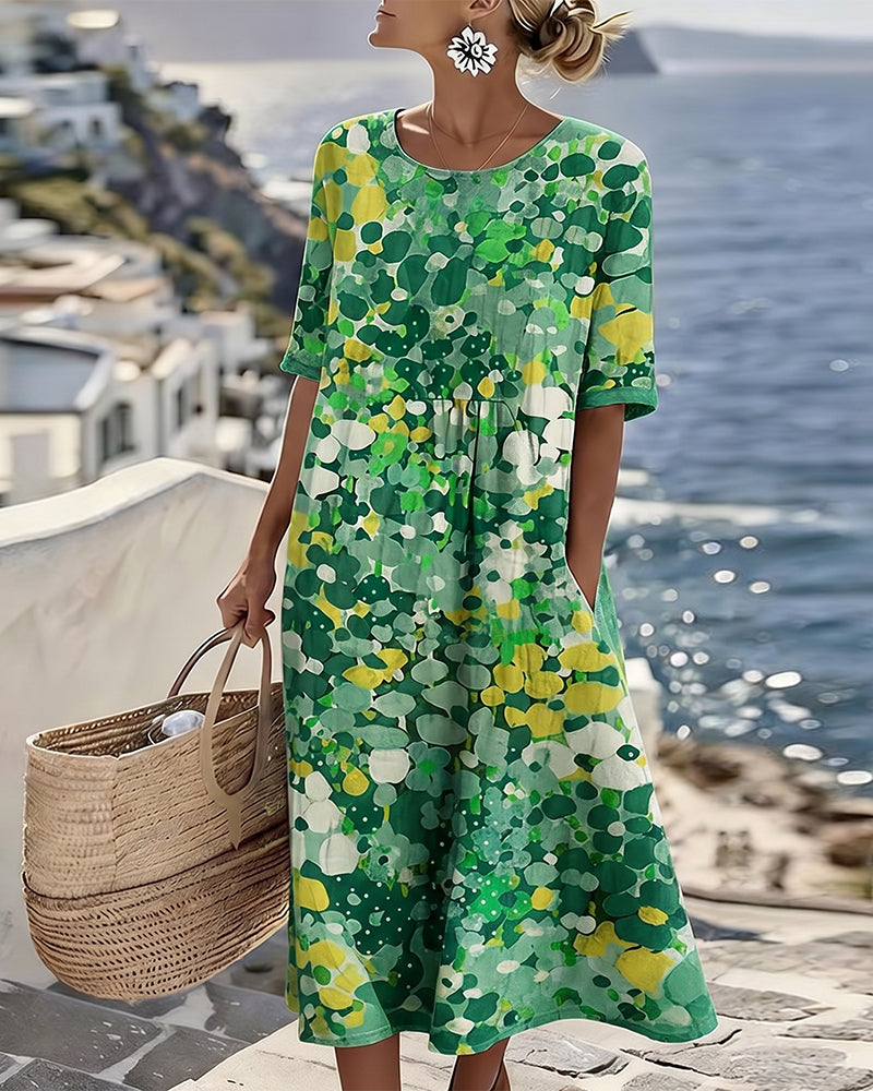 Sheri – Floral Print Midi Dress