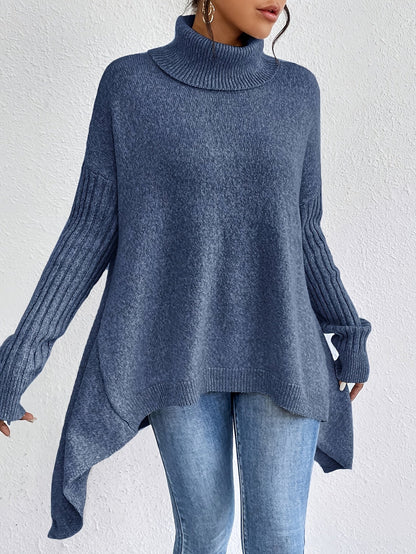 Karen – Oversized Turtleneck Knit Sweater