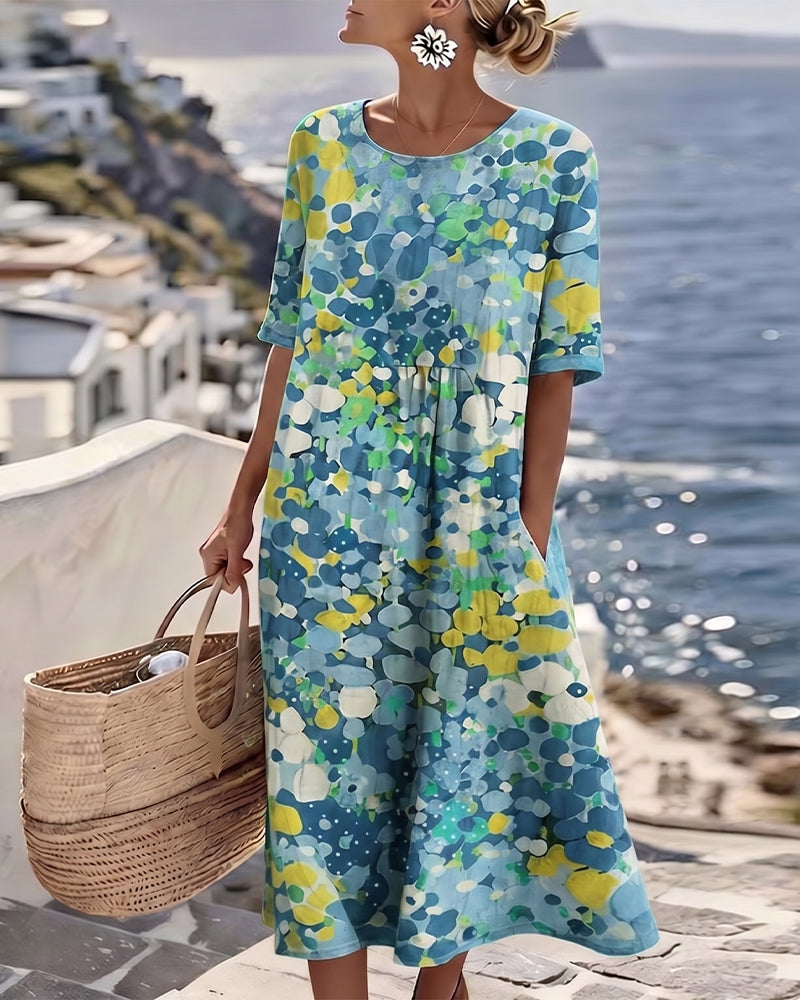 Sheri – Floral Print Midi Dress