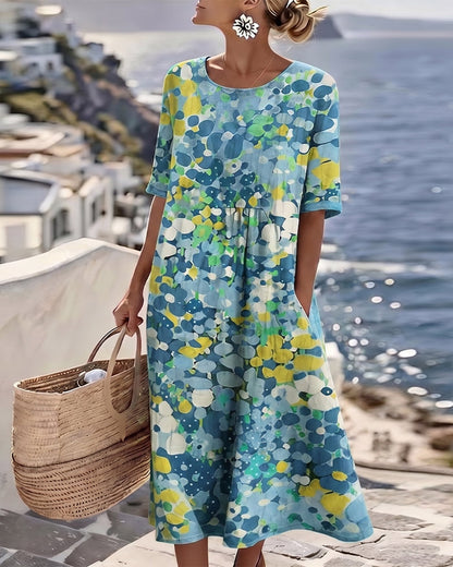Sheri – Floral Print Midi Dress