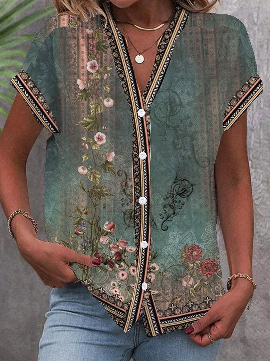 Lakelyn | Watercolour Petal Blouse