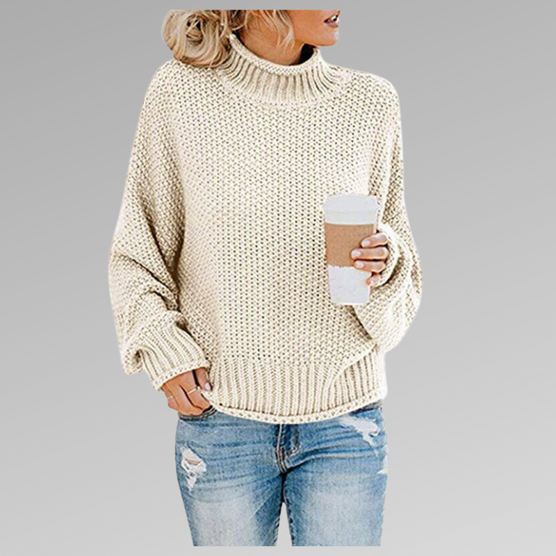 Sharon – Turtleneck Knit Sweater