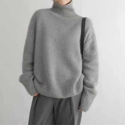 Nicole – Turtleneck Knit Oversized Sweater