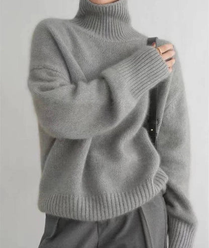 Nicole – Turtleneck Knit Oversized Sweater