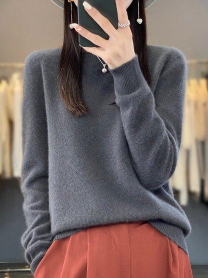 Leanne – Soft Knit Relaxed Crew Neck Sweater