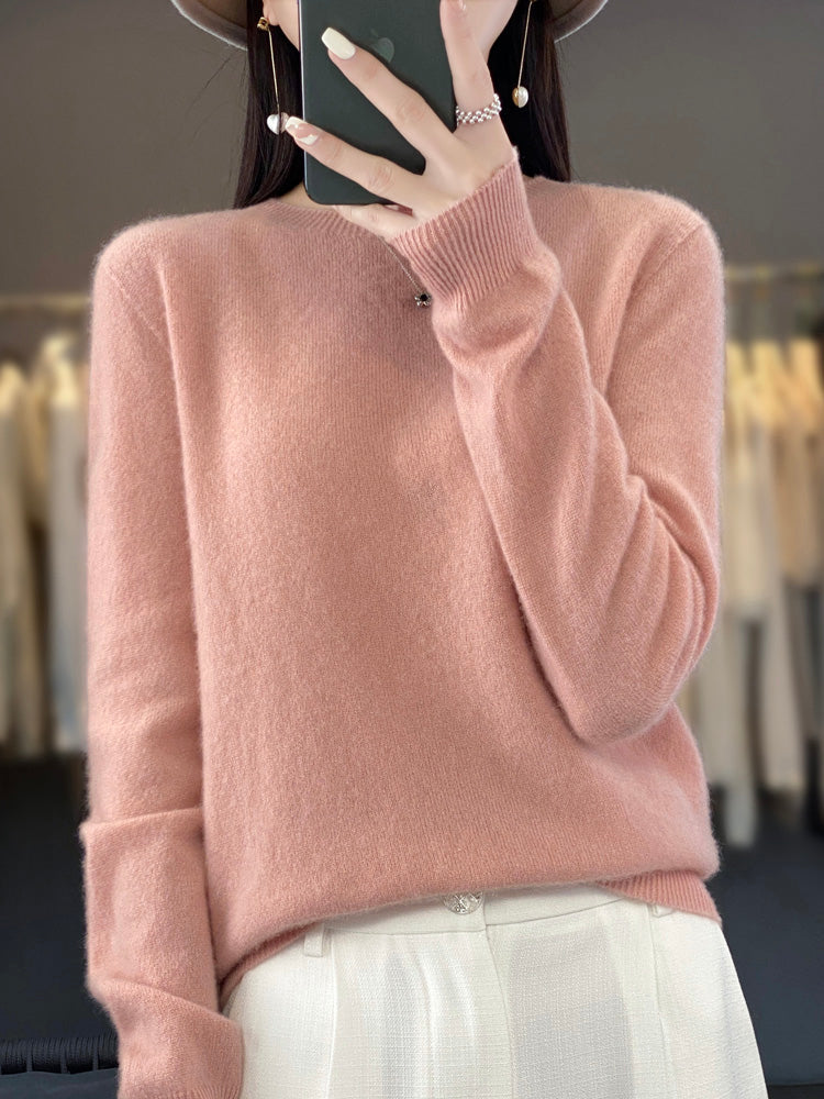 Leanne – Soft Knit Relaxed Crew Neck Sweater