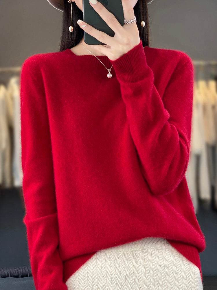 Leanne – Soft Knit Relaxed Crew Neck Sweater