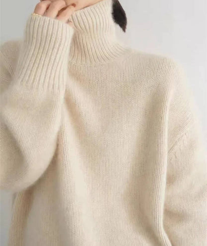 Nicole – Turtleneck Knit Oversized Sweater