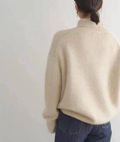 Nicole – Turtleneck Knit Oversized Sweater