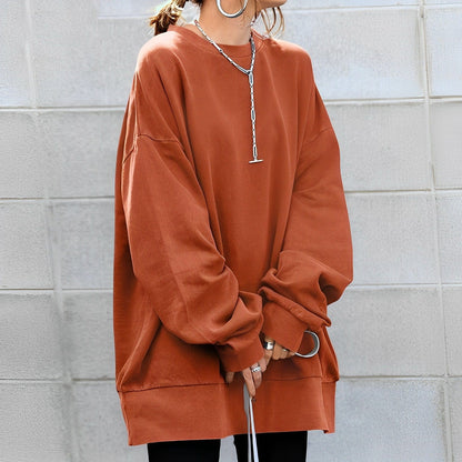 Angela – Oversized Relaxed Crewneck Sweatshirt
