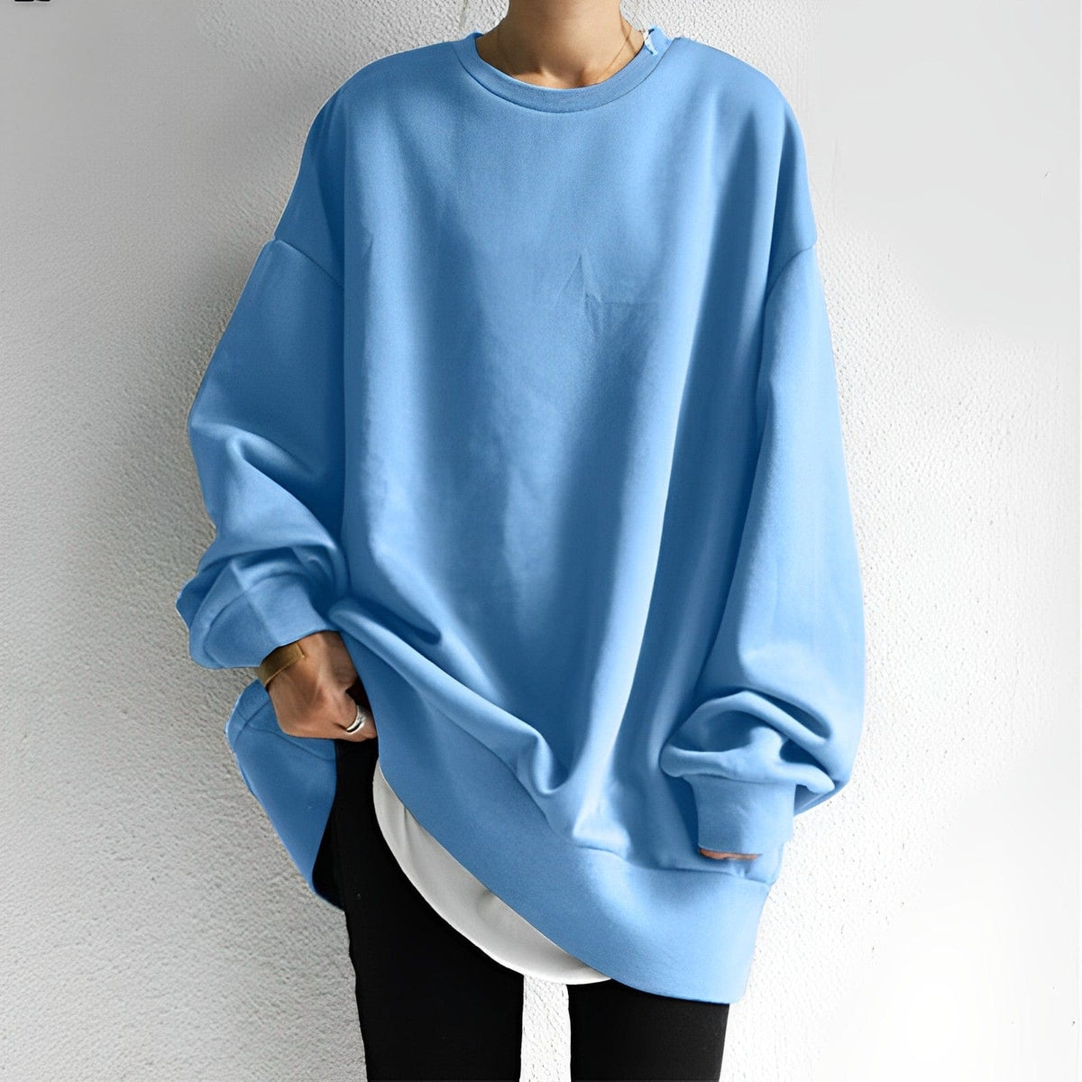 Angela – Oversized Relaxed Crewneck Sweatshirt