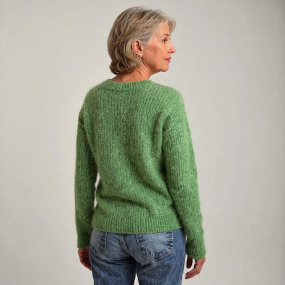 Marie – Charming Sheep Intarsia Knit Sweater