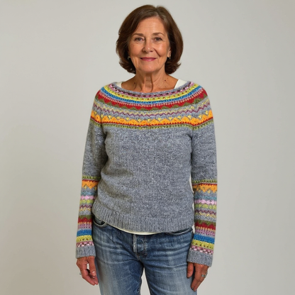 Rosa – Patterned Knit Sweater
