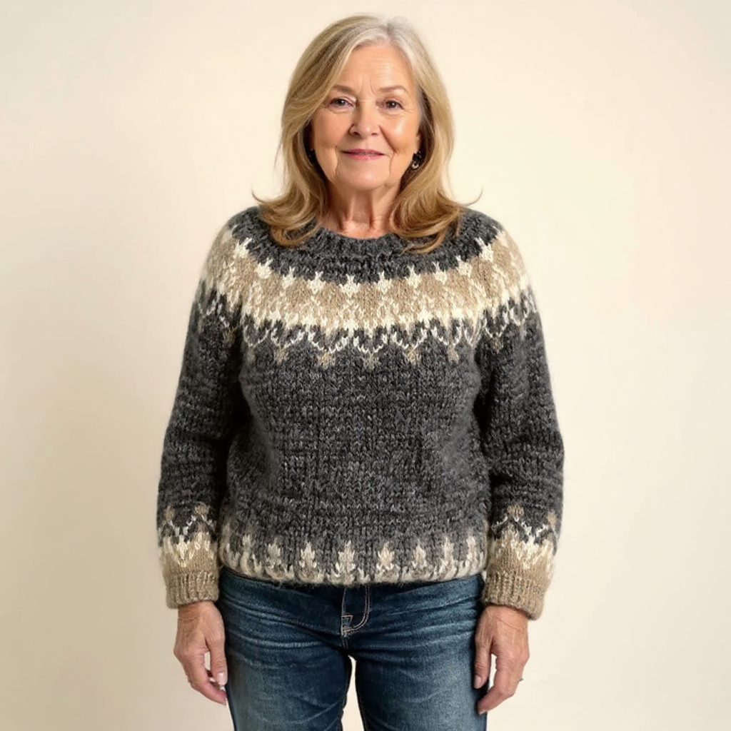 Lucille – Nordic Fair Isle Knit Sweater