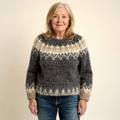 Lucille – Nordic Fair Isle Knit Sweater