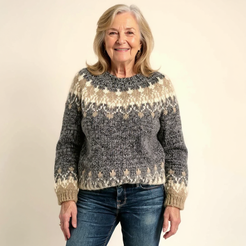 Lucille – Nordic Fair Isle Knit Sweater