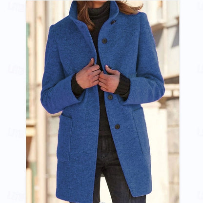 June – Tailored Stand-Collar Coat