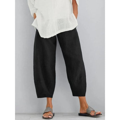 Julie – Cropped Lantern-Leg Casual Pants