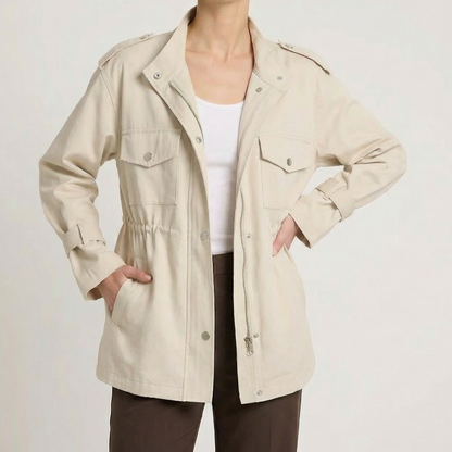 Shelley – Cinched Waist Utility Jacket