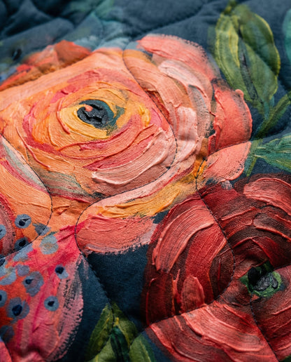 Jennifer – Vintage Floral Print Quilted Jacket